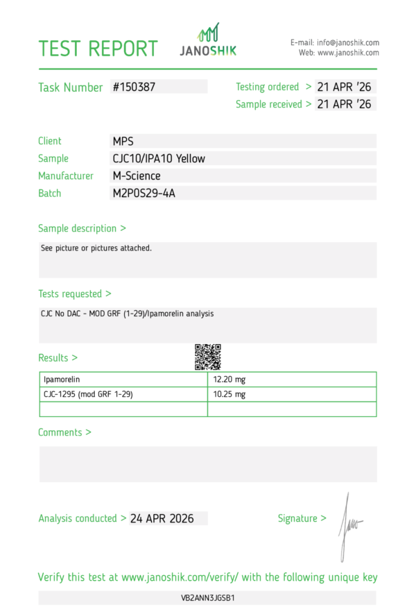 cj1294_ipa_report CJC-1295 (no DAC) + Ipamorelin 10 mg