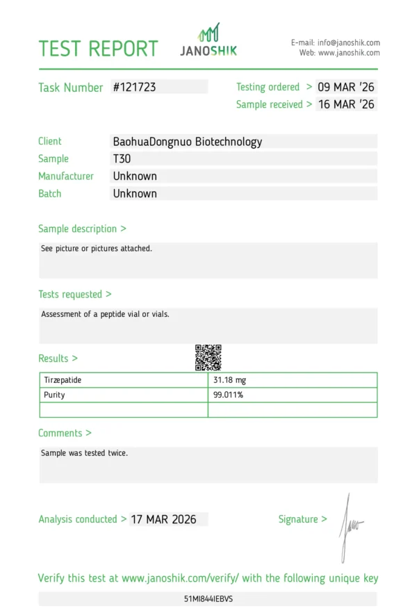 tirzepatide 30 mg janoshik tirzepatide 30 mg janoshik