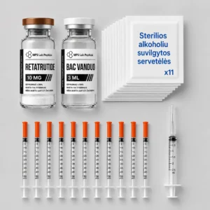 Retatrutide 10 mg + Bac Vanduo rinkinys